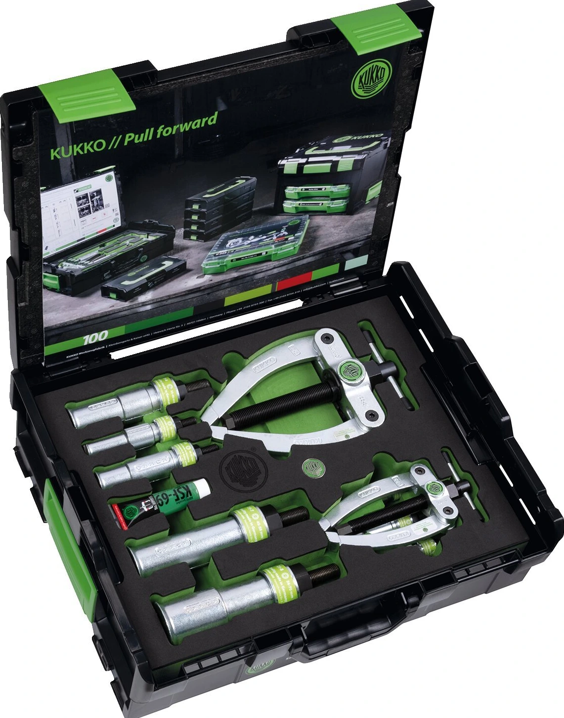 Kukko, ball bearing inner puller set, 70 mm