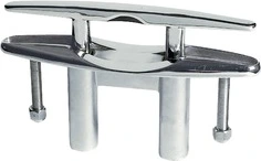 Osculati Push-up cleat mirror-polished AISI316 217/203mm
