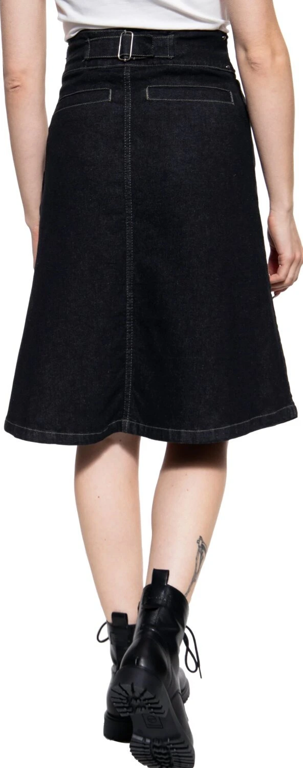 Queen Kerosin Biker pencil skirt, Blue, XS