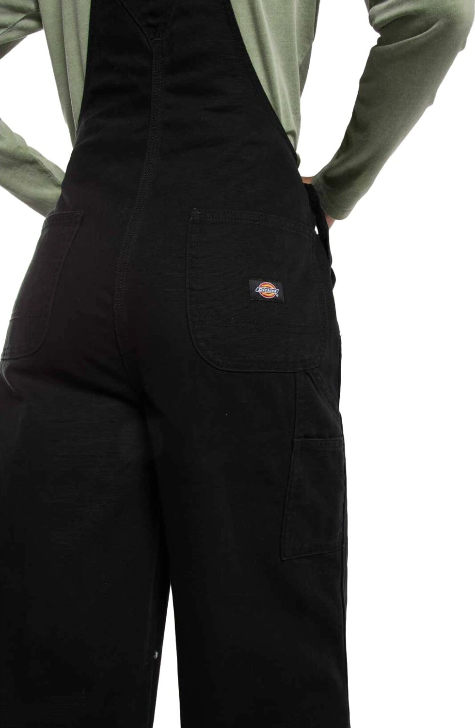 Dickies Loose canvas female bib, Black, M