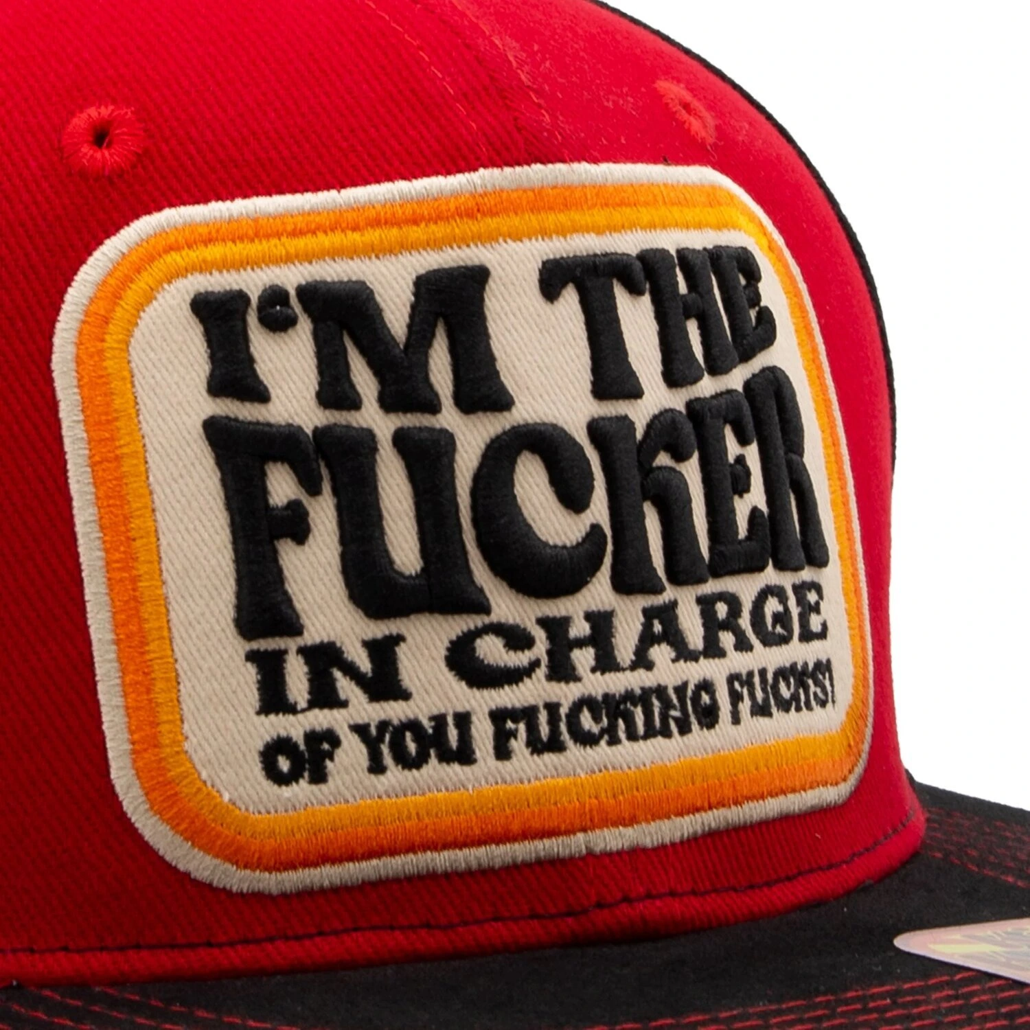 King Kerosin I'm the fucker cap, black, Red