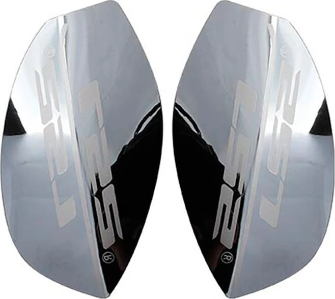 LS2 PLATE CHIN BAR - FF900, Chrome Black