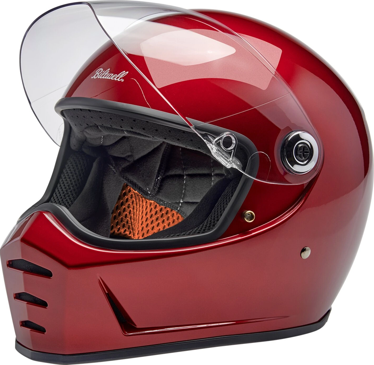 Biltwell Lane Splitter helmet, cherry Red, Red, XS, Metallic