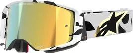 Alpinestars Goggle Supertech CORP WHITE GOLD Mirror GOLD