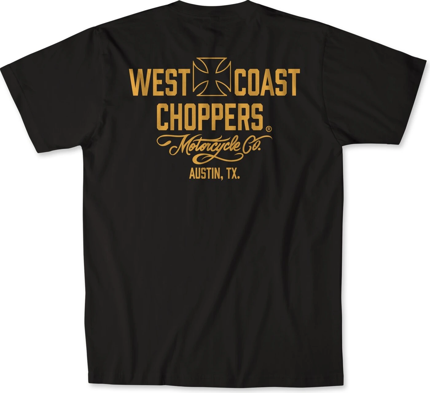 WCC Motorcycle t-shirt, Black, yellow, S