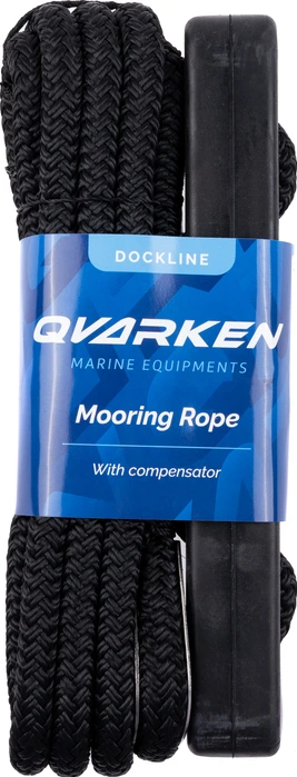 Qvarken Mooring Rope Dockline with compensator 16mm 4m black