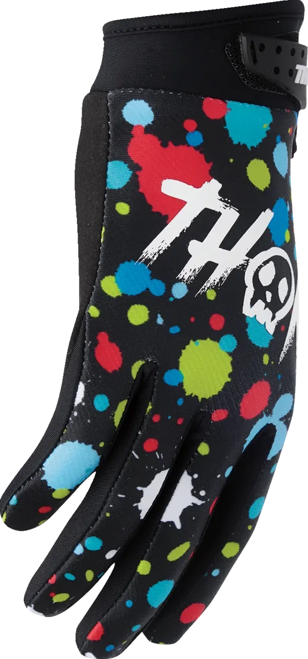 GLOVES YTH LAUNCHMODE SPLAT BLACK 2XS