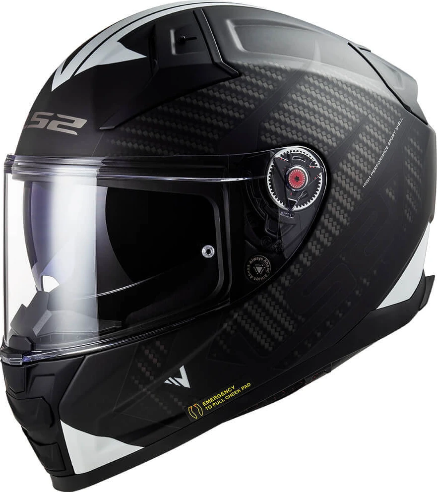 LS2 FF811 VECTOR II SPLITTER helmet - Black White, 3XL