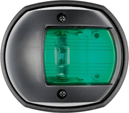 Compact 12 LED navigation light black - green