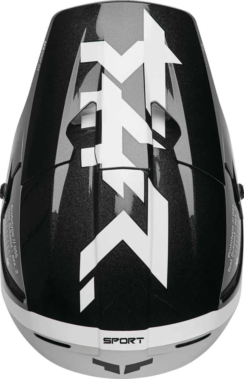 HELMET REFLEX SPORT RIOT BK/WH XS