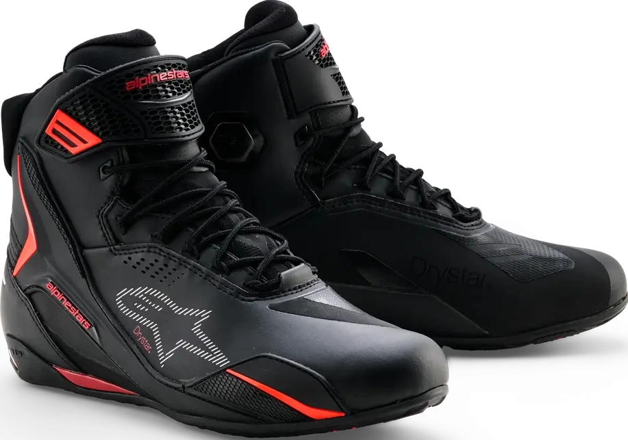 SHOES FASTER-4 DS BLACK/RIO RED/FLUO 7