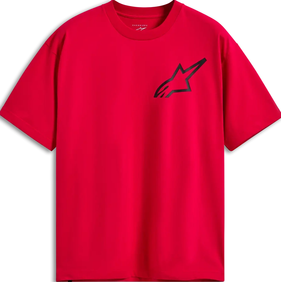 TEE SS CSF OVERSIZED ONE RED S