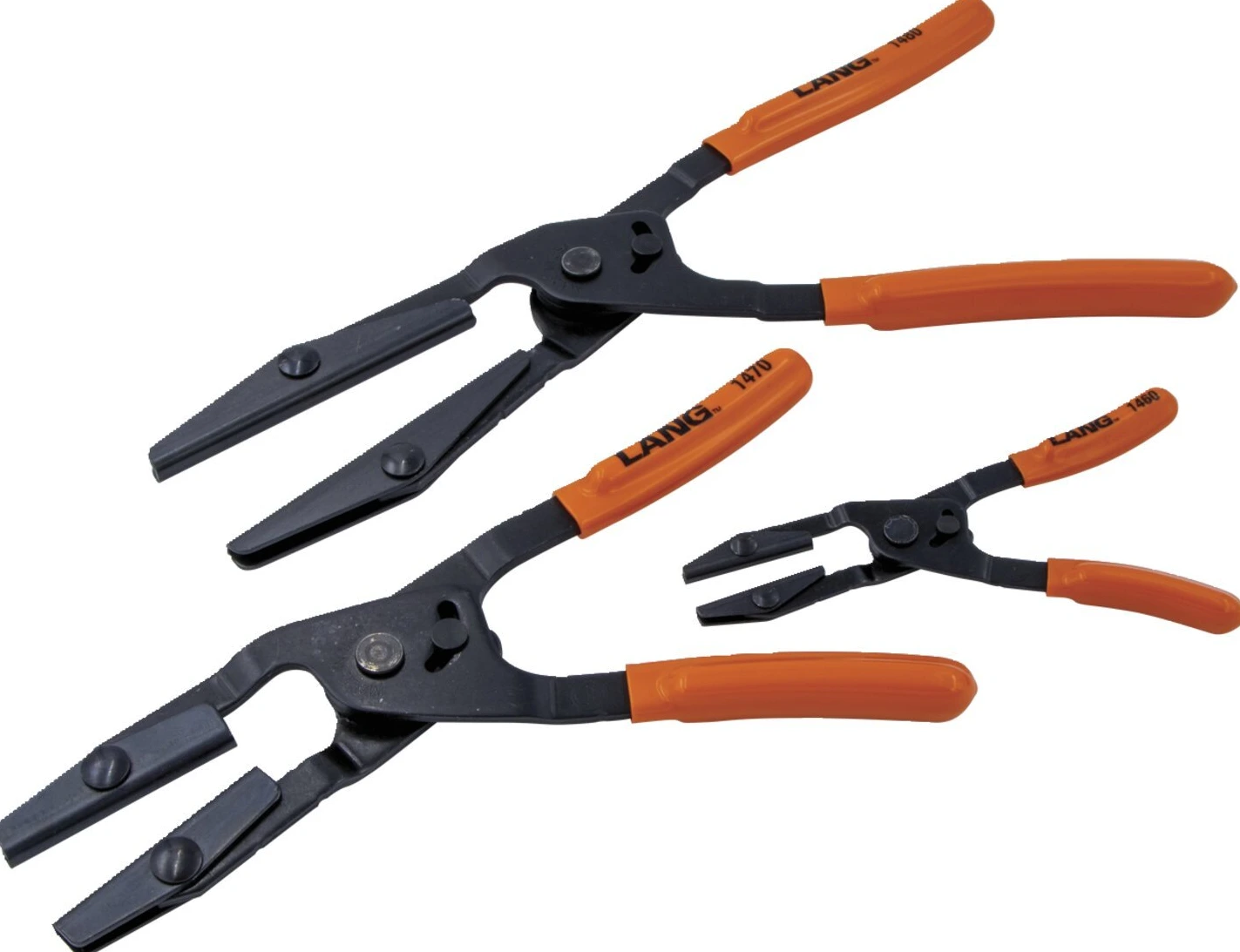 Lang Tools, kampiniai žarnų užspaudimo replių rinkinys
