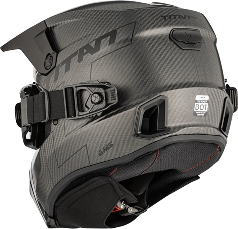 CKX Helmet Titan AMS Matt Carbon + Heated Goggles, S