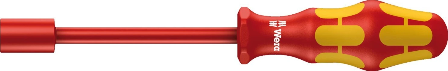 Wera nutdriver VDE Insulated, US sizes, Red, 125 mm