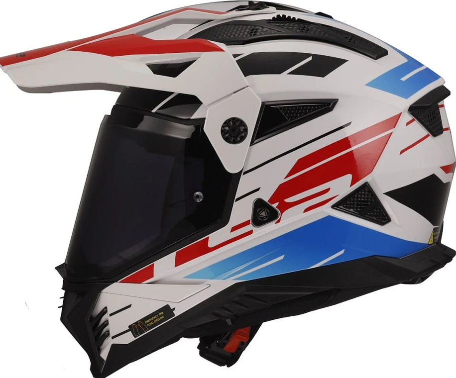 LS2 MX702 PIONEER II NAMIB Helmet - White Blue Red, 3XL