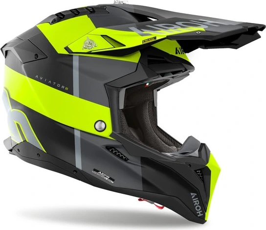 Airoh Helmet Aviator 3 Monarch Yellow Matt, XS