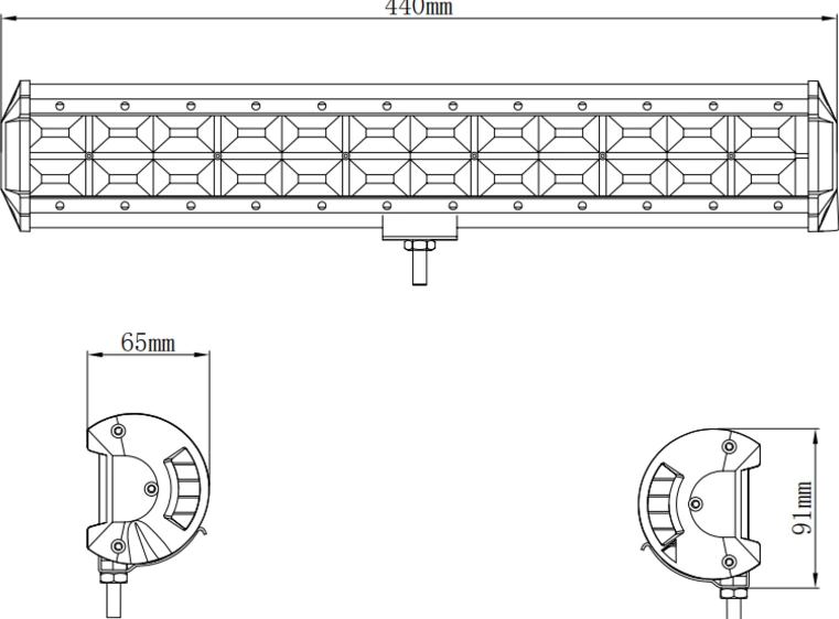Kinwons LED световая планка 10-30V 288W Заливной свет
