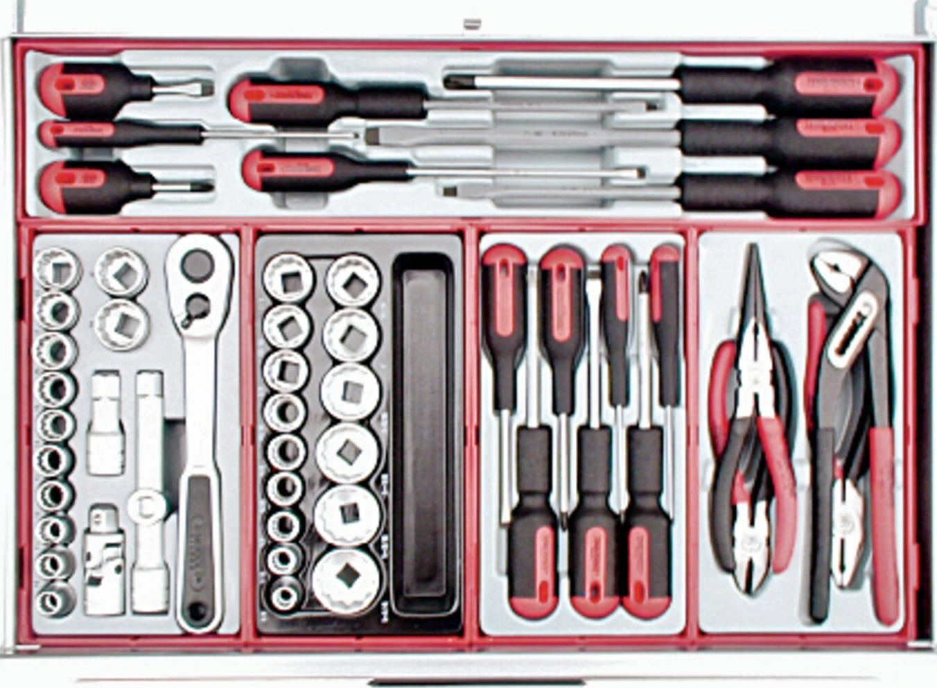 Teng Tools, HD-master kit tool chest with tools, Gray, 670 mm