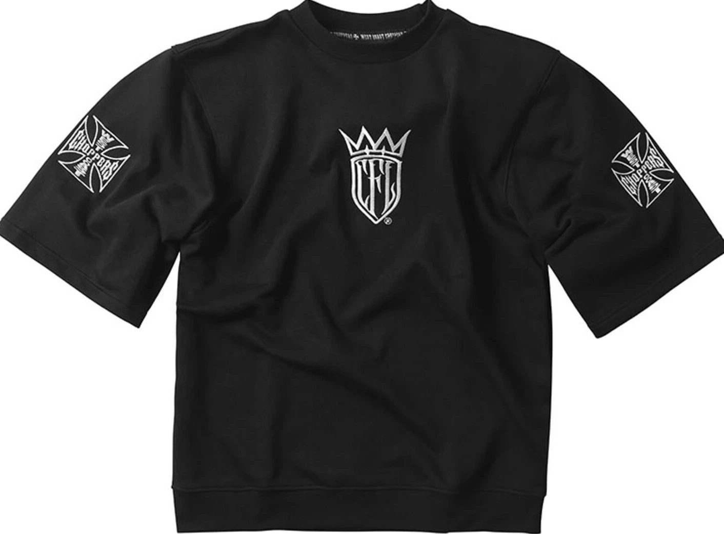 WCC CFL Motorcycle Co. sweat, Black, S