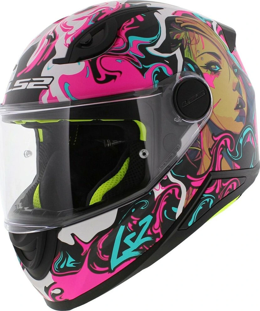 LS2 FF812 KID CYBERG Helmet - Matt Purple Cyan, S