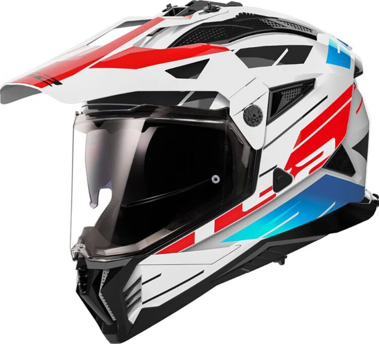 LS2 MX702 PIONEER II NAMIB Helmet - White Blue Red, 3XL
