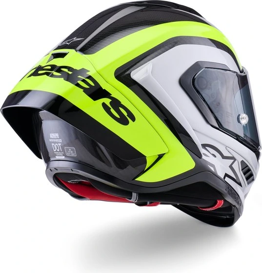 Alpinestars Helmet Supertech S-R10 Arius Black/Silver/Fluo Yellow, XS