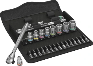 Wera Zyklop ratchet switch kit 28 pcs. 1/4" drive - US Sizes