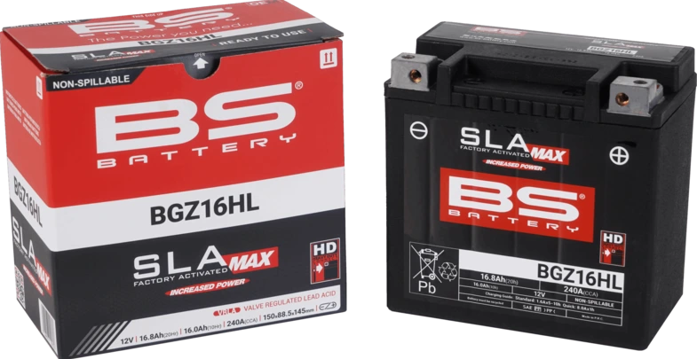 BS Battery BGZ16HL (FA) SLA MAX - Hermētisks un aktivizēts