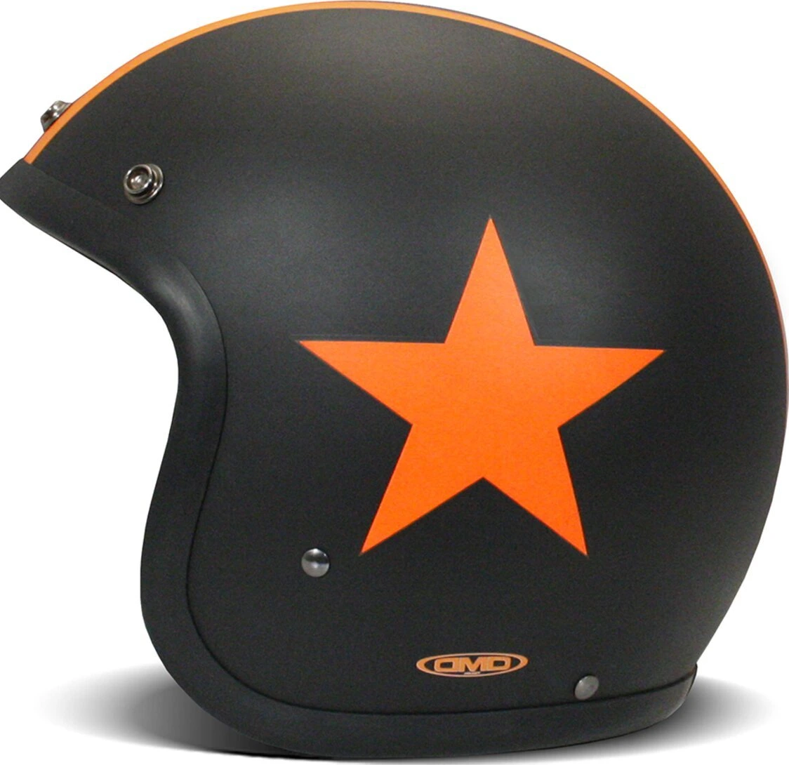 DMD Retro helmet, star Black, orange, XS, Graphic