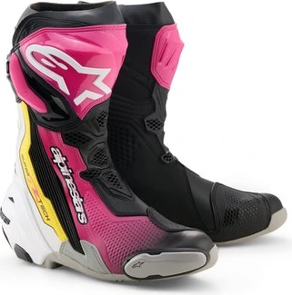 Alpinestars Boot Supertech R v2 Black/Pink/White/Yellow, 37