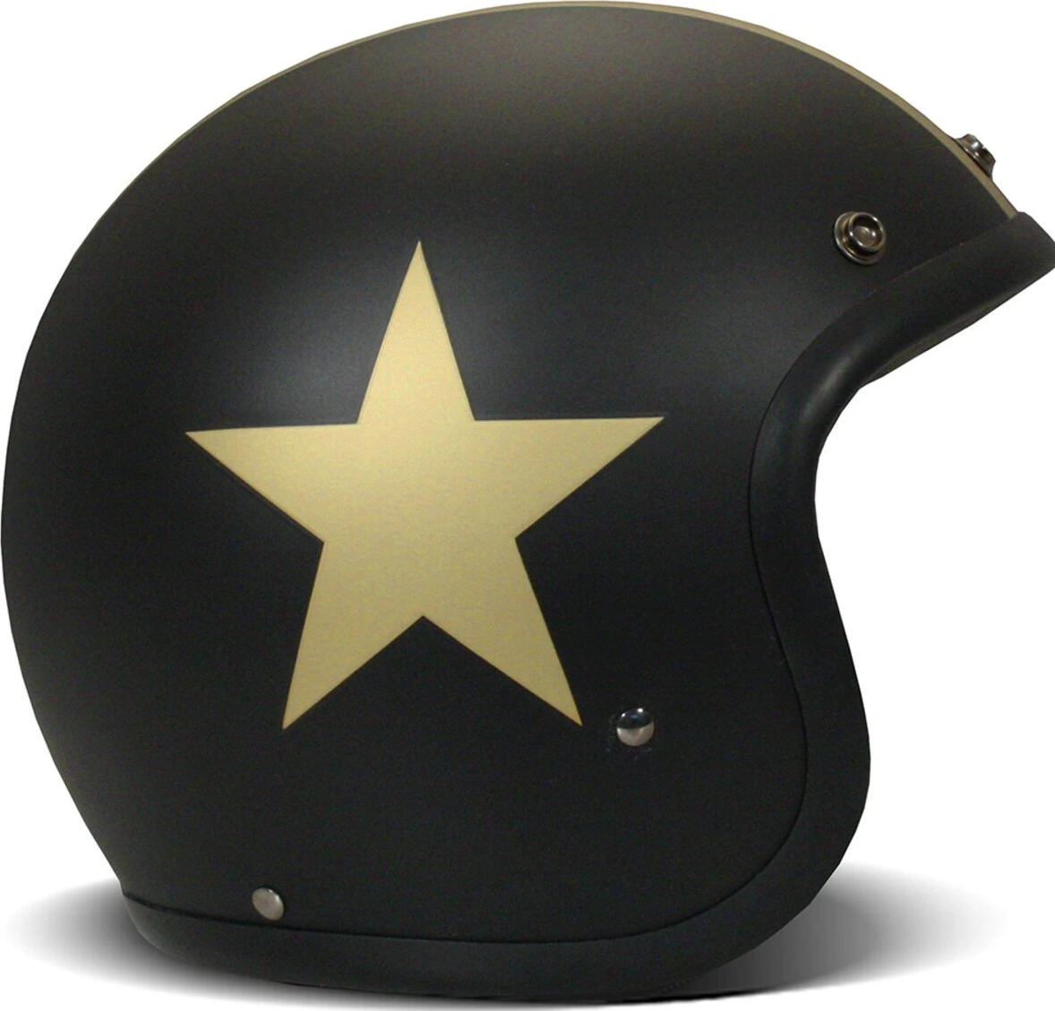 DMD Retro helmet, star Black, gold, XS, Matte