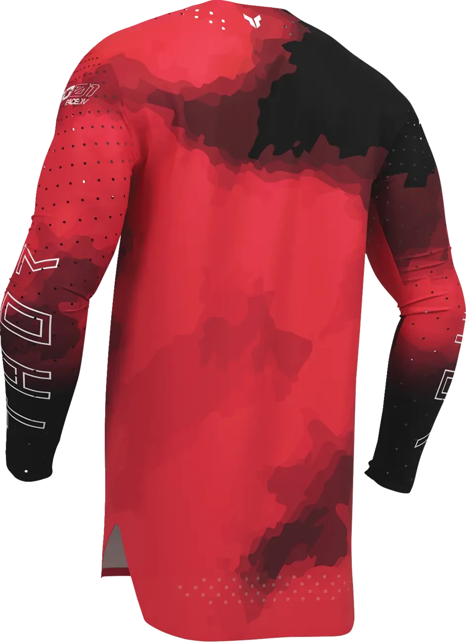 JERSEY SPORTMODE CARBON BK/RD S