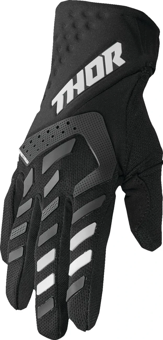 GLOVE WMN SPECT BK/WH SM