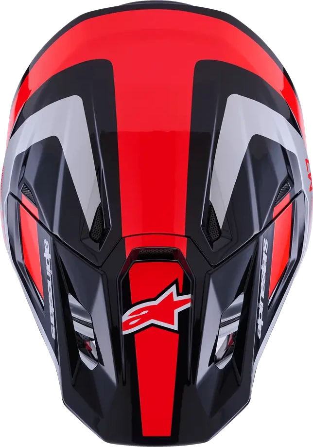 HELMET SM7 RISE BLK/RD/SILV XS