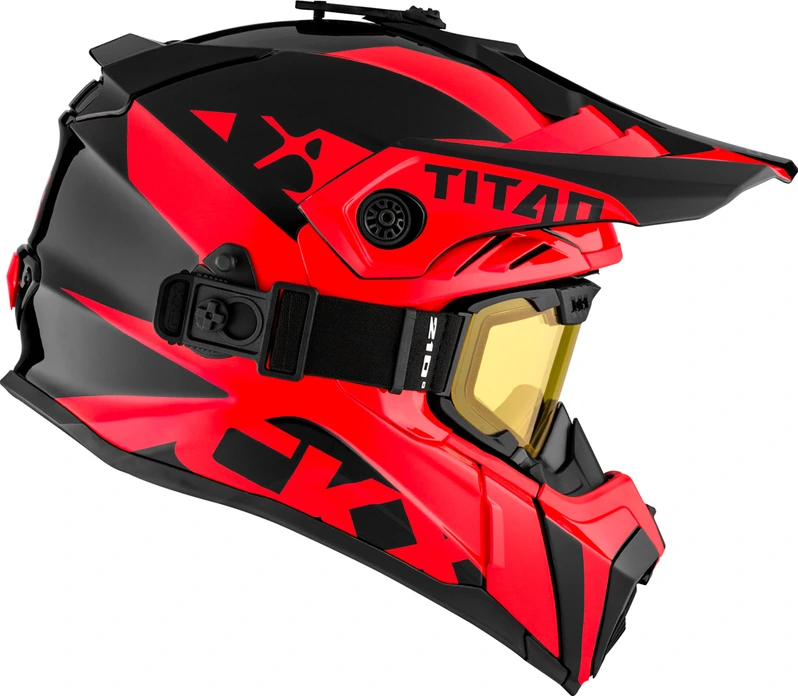 CKX Helmet + Goggles TITAN Airflow Extra Red, XS