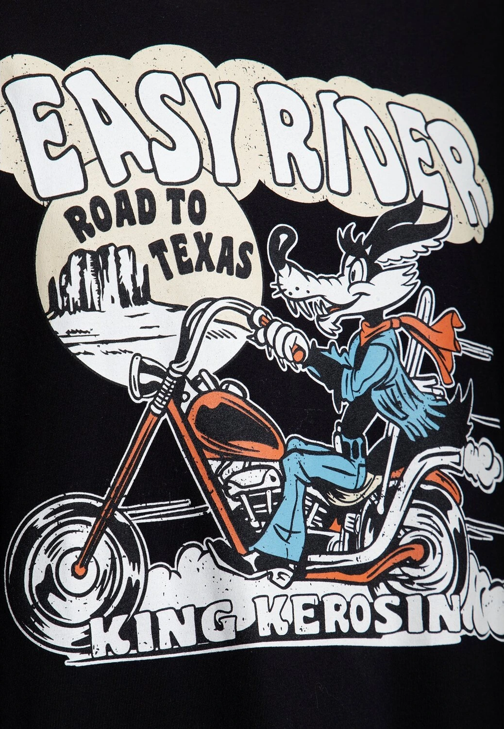 King Kerosin Easy Rider t-shirt, Black, L