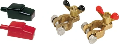 2 battery clamps+covers