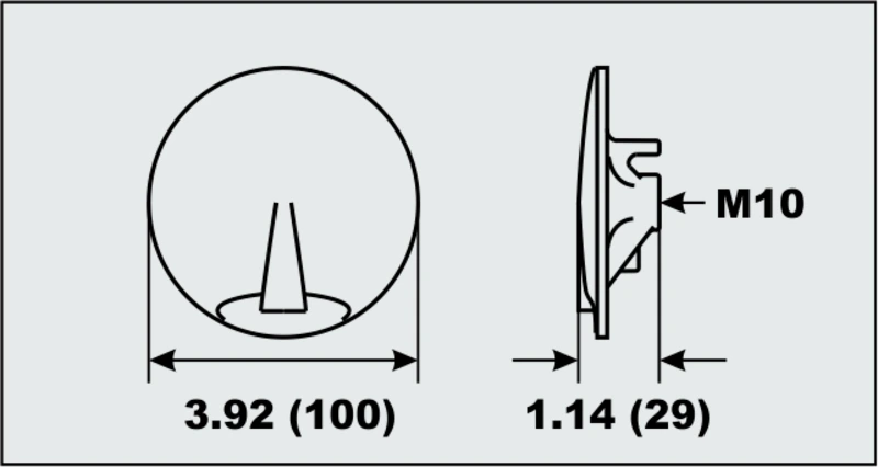 Perf metals anode Trim Tab Flat Yamaha 200-300HP