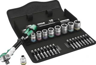 Wera Zyklop ratchet kit 29 pcs. 3/8" drive US sizes
