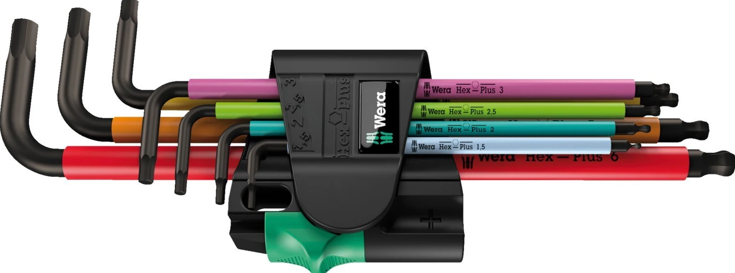 Wera hex key set multicolor Magnet - Metric, Black