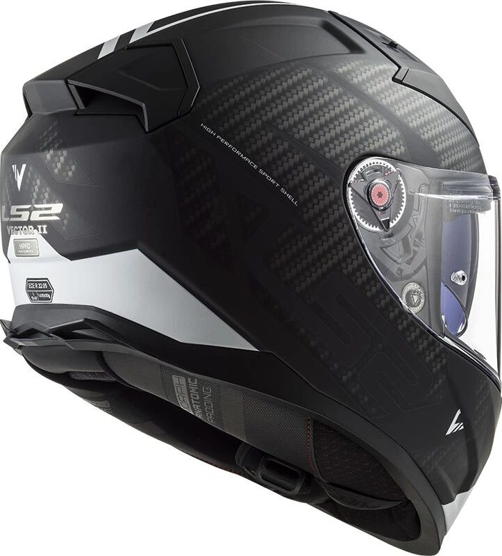LS2 FF811 VECTOR II SPLITTER helmet - Black White, 3XL