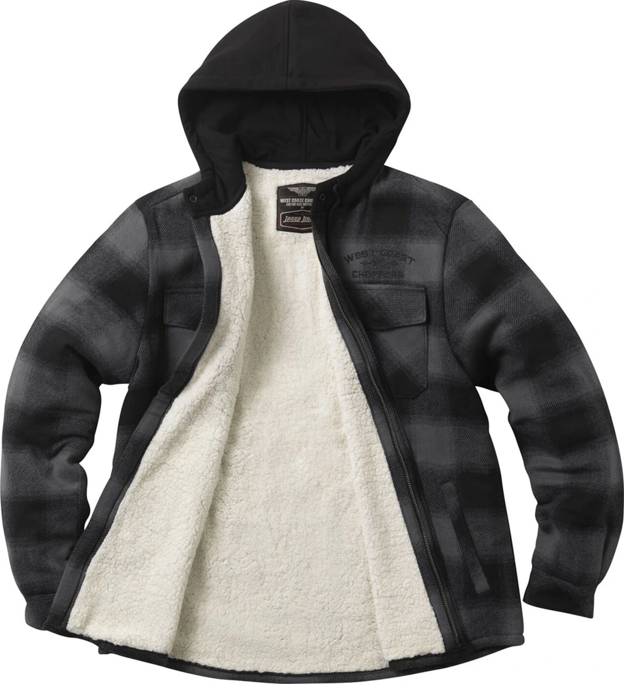 WCC Hell Bent Flannel jacket, charcoal, Black, S