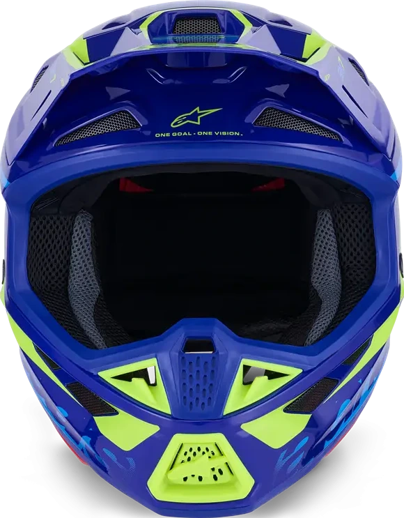 HELMET SM7 DEED BLUE/YEL XS