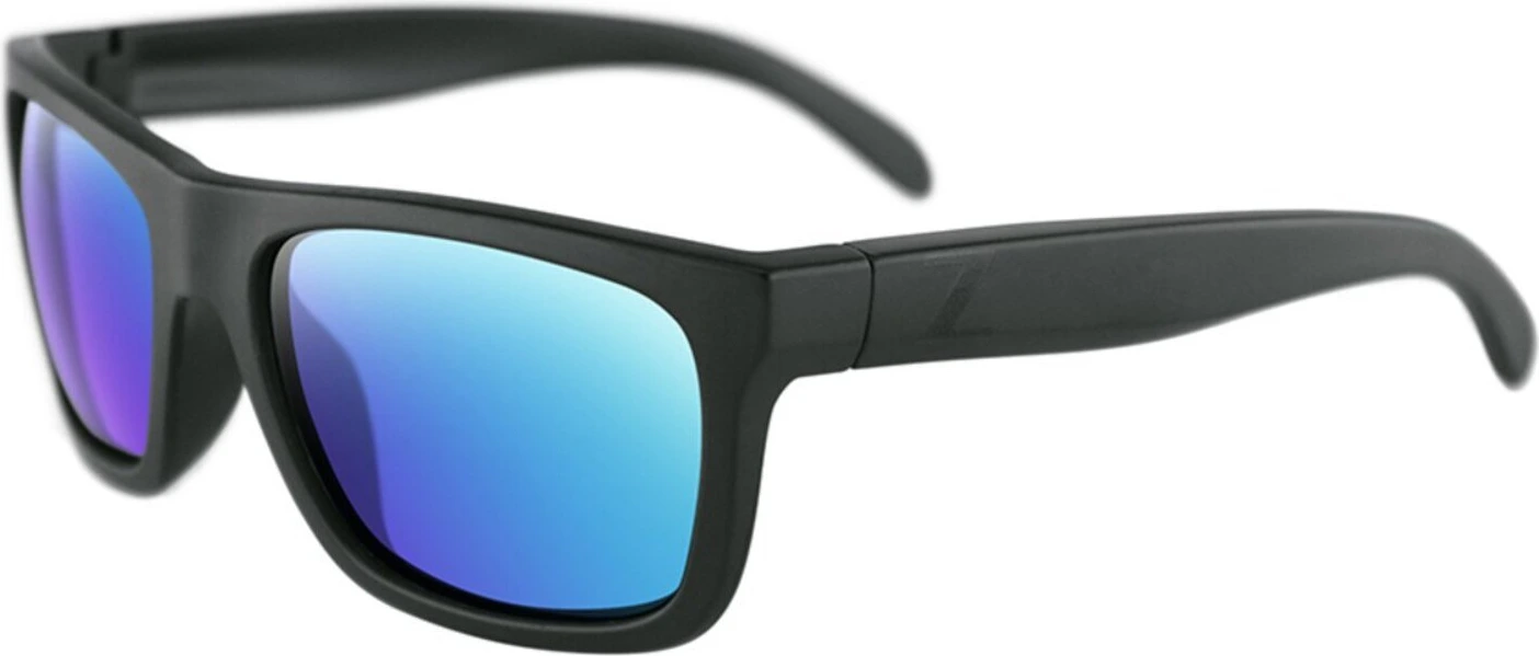 ZANheadgear Cavern Sunglass Matte Black Frame Smoked/Green R