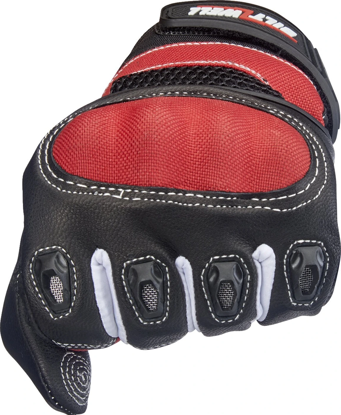 Biltwell Bridgeport gloves, red, Black, XS