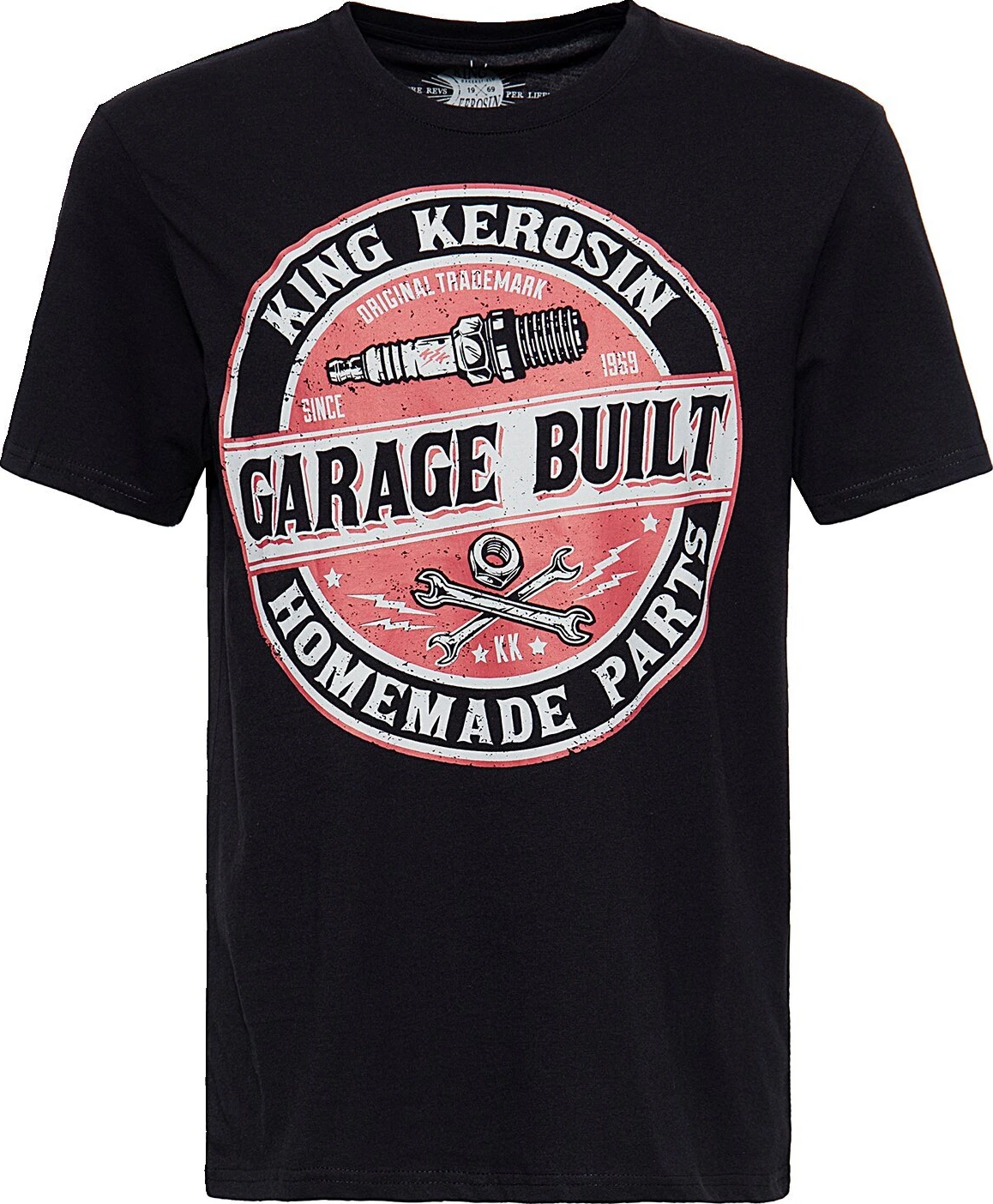 King Kerosin Garage Built t-shirt, Black, S