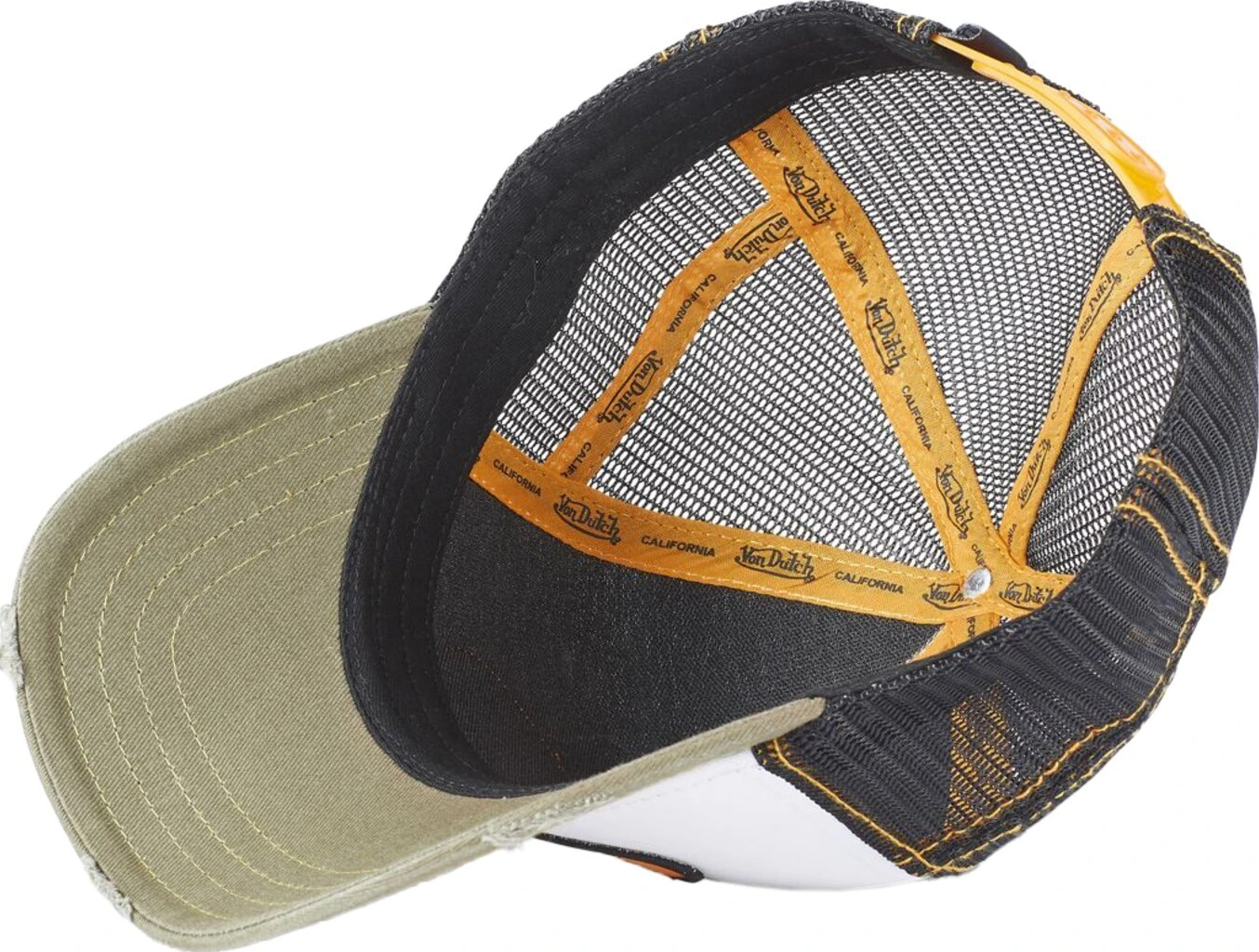 Von Dutch Trucker mesh cap, White, black