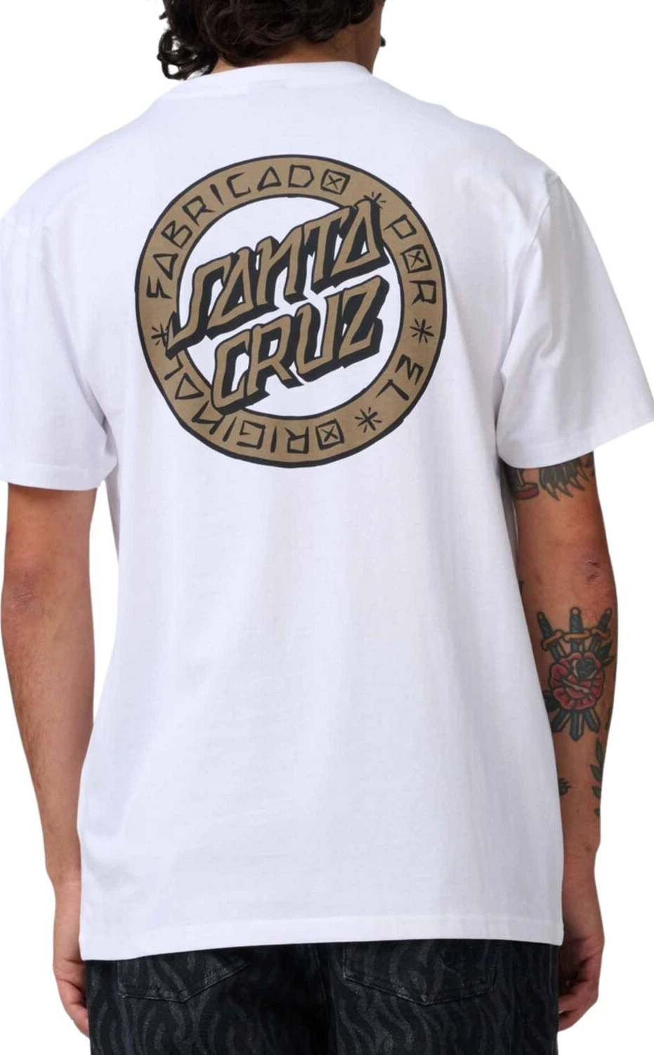 Santa Cruz Loco Dot t-shirt, White, S