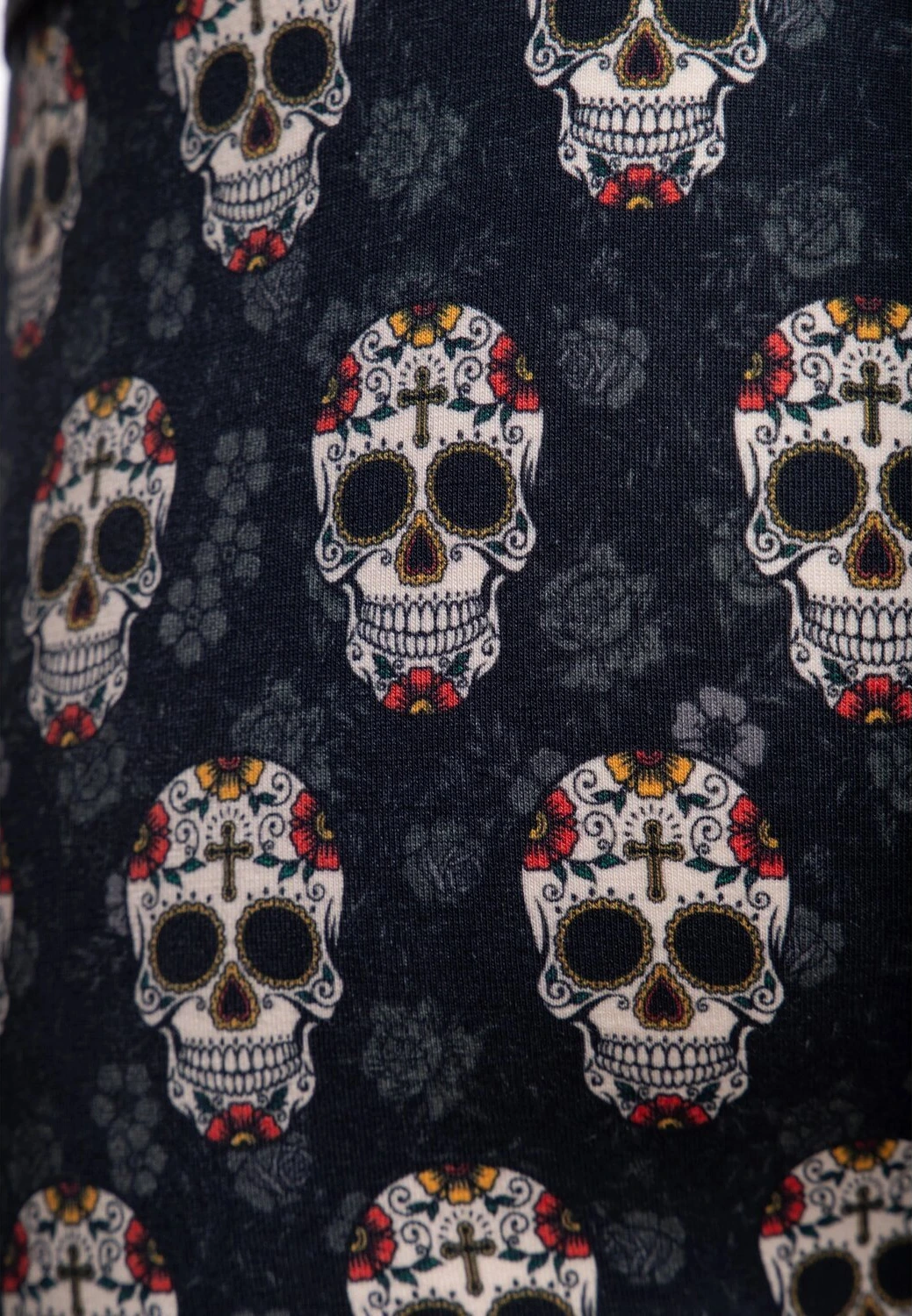 King Kerosin Sugar skull underwear, Black, 2XL